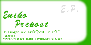 eniko prepost business card